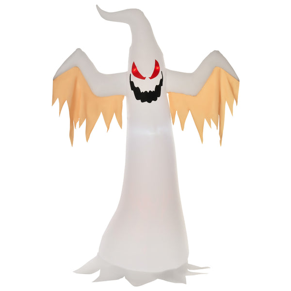 Halloween Aufblasbares Gespenst 240cm LED Beleuchtung Gartendeko