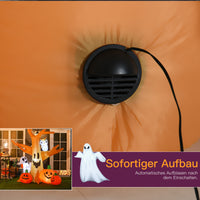 Halloween Aufblasbarer Spukbaum Luftfigur LED Beleuchtet Gartendeko