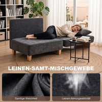Schlafsessel 2in1 Bettfunktion Schlafsofa Gästebett Sessel Bett