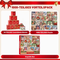 1000tlg Puzzle Adventskalender Weihnachten 24 Tagesfächer Countdown