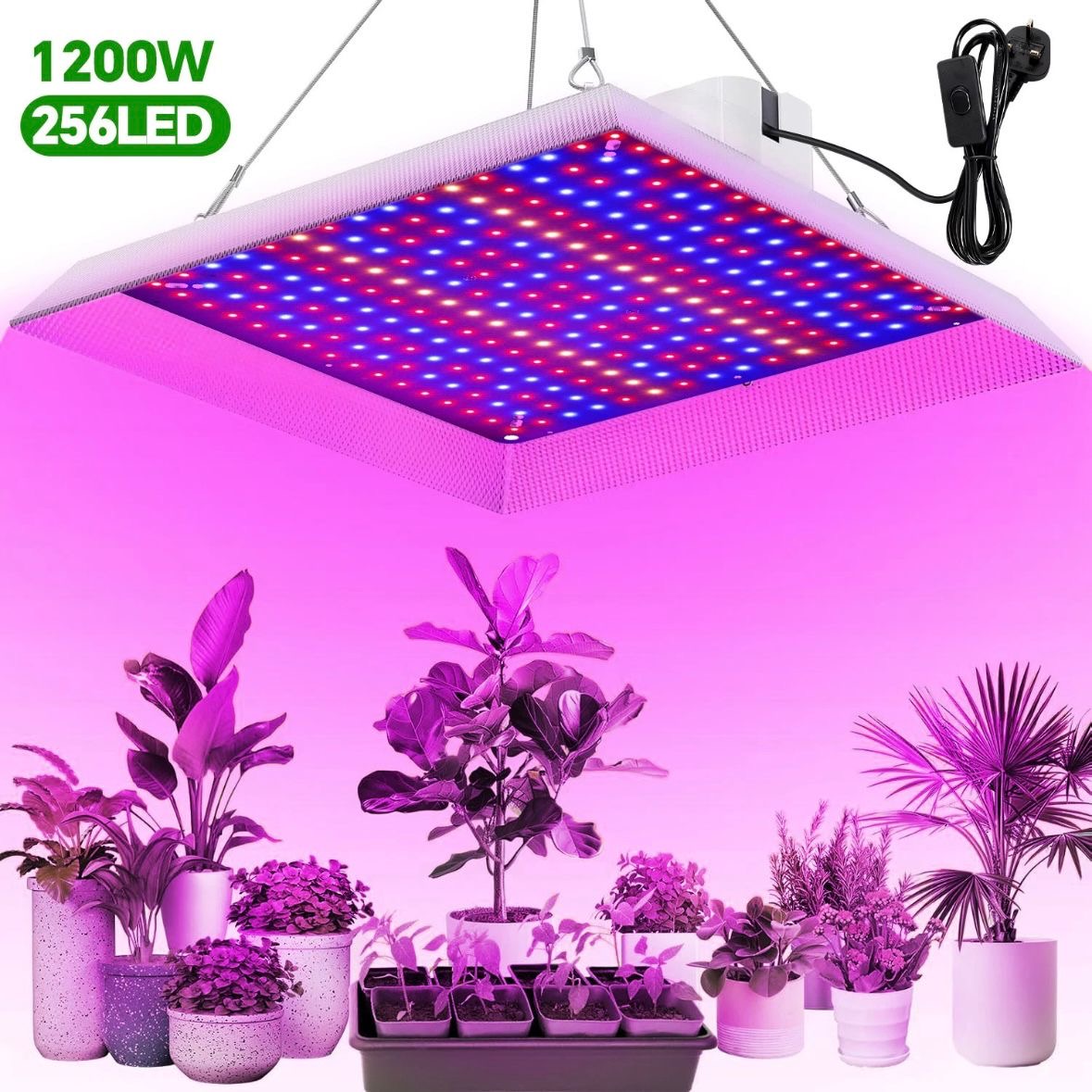 LED Pflanzenlampe Pflanzenbeleuchtung Gewächshaus Pflanzenlicht