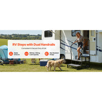 Wohnmobiltreppe 3 Stufen 300 kg Tragkraft Handlauf Geländer Camper