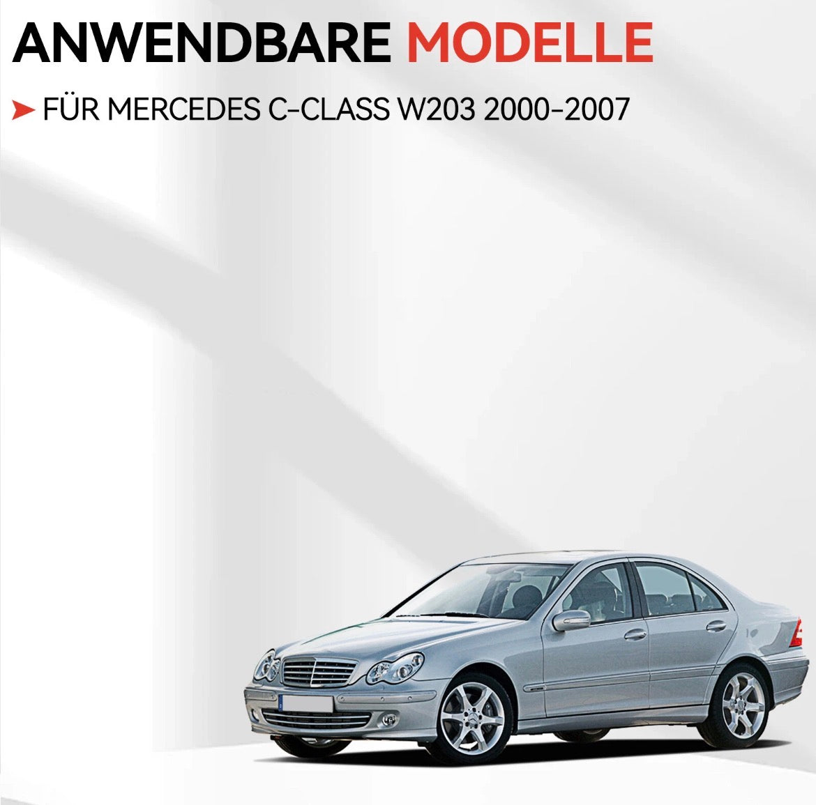 Rollo Mittelkonsolen Abdeckung Blende  Für Mercedes C-Classe W203 S203 2000-2007