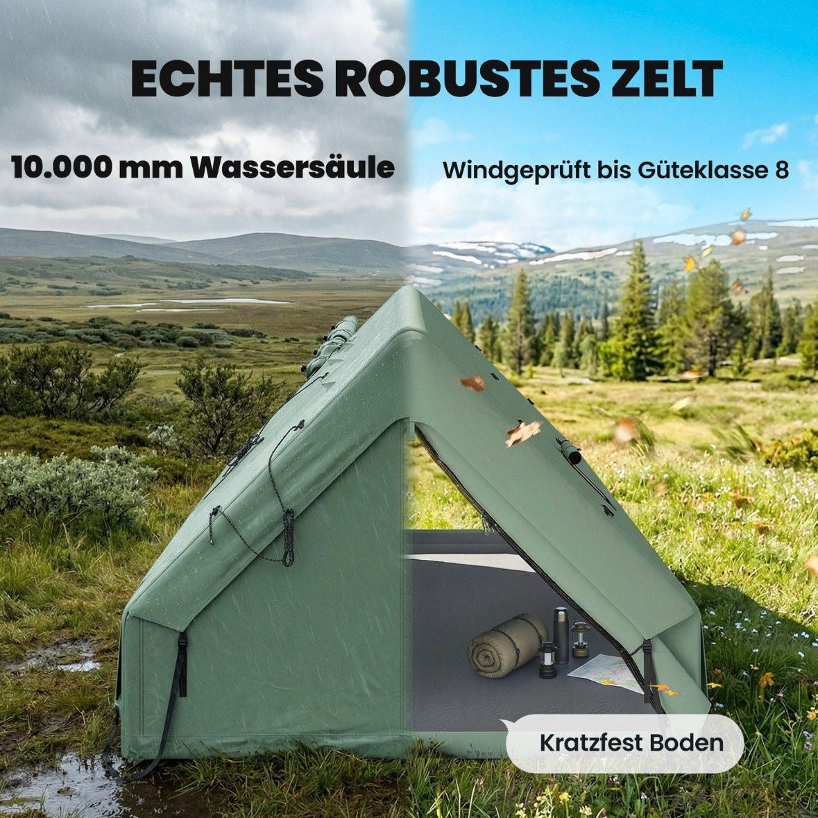 Aufblasbares Zelt 8-10 Personen Camping Campen Outdoor