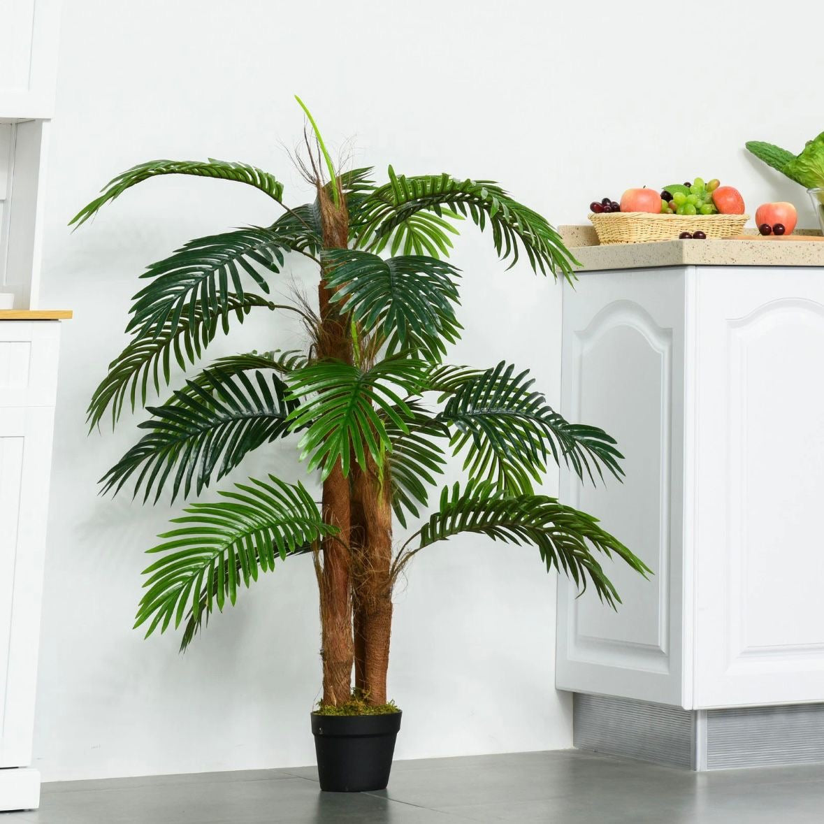 Kunstpflanzen Topf 120cm Palme Kunstpflanze Kunstbaum Zimmerpflanze