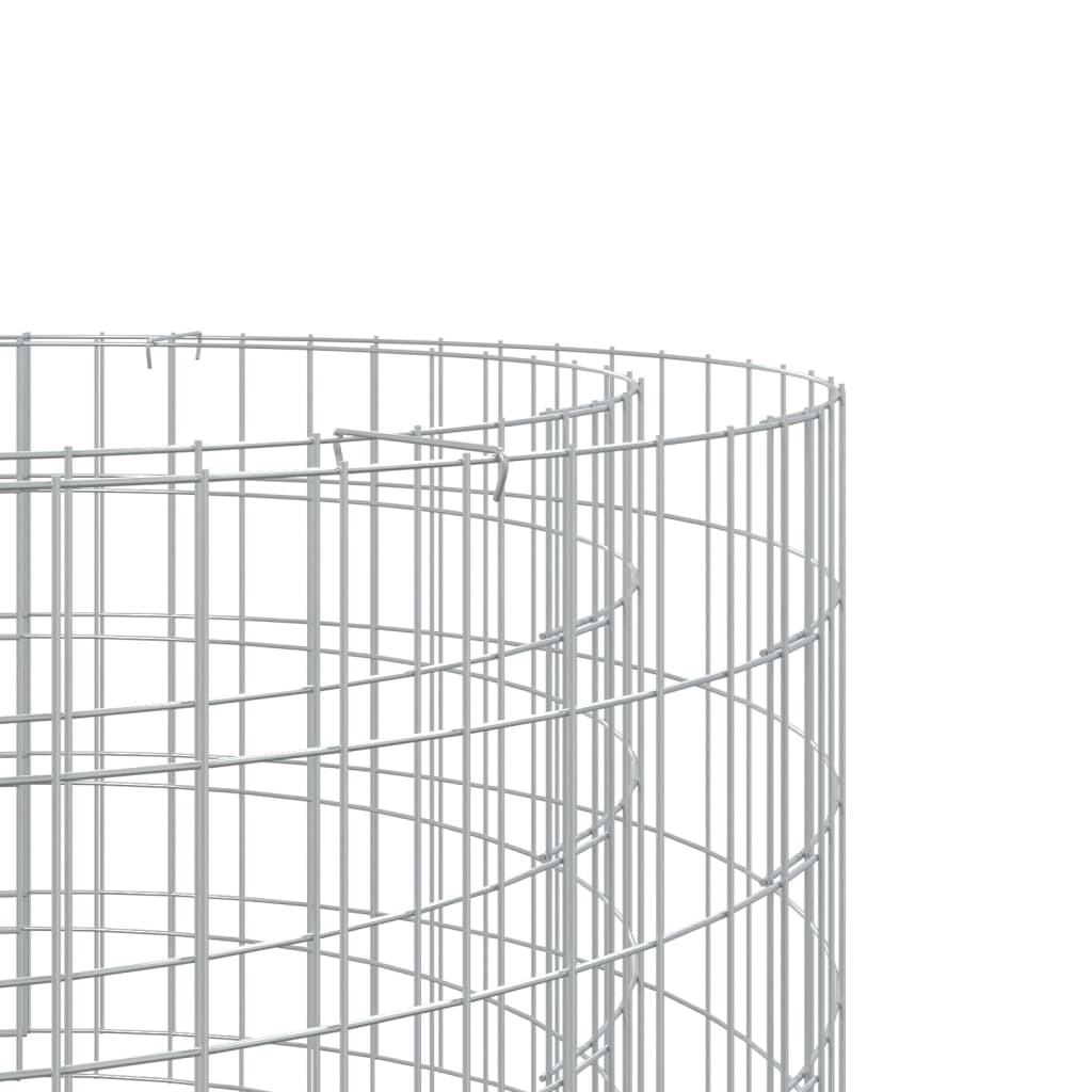 Gabionen Feuerstelle 100cm Feuerkorb Gartenfeuer Feuerschale