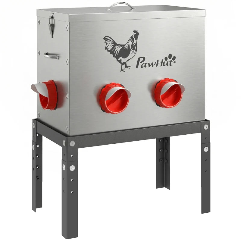 Futterautomat Hühner 18kg Fressplatz Nutztiere Landwirtschaft Automat