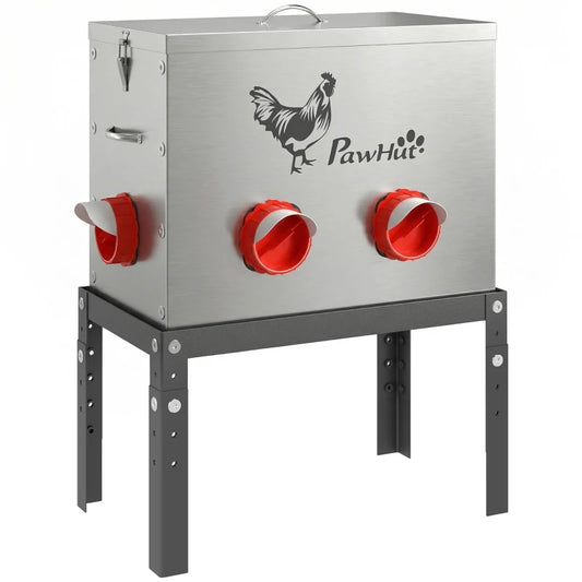 Futterautomat Hühner 18kg Fressplatz Nutztiere Landwirtschaft Automat