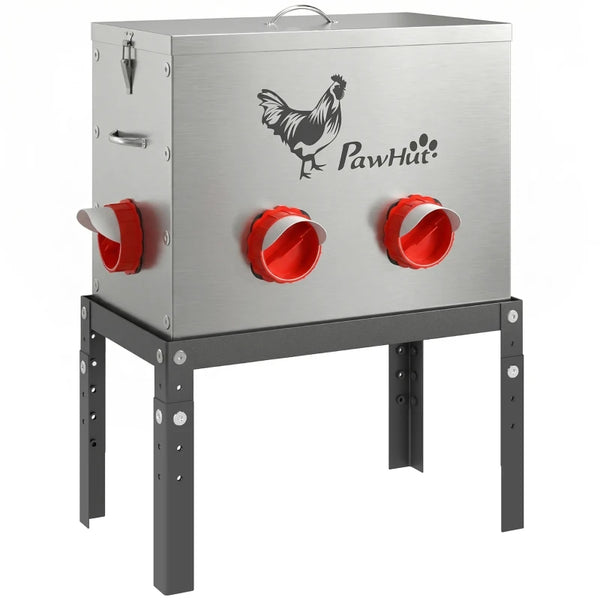 Futterautomat Hühner 18kg Fressplatz Nutztiere Landwirtschaft Automat