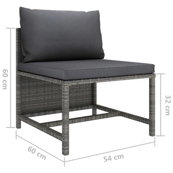 12tlg Gartenlounge Set Gartenmöbel Rattan Kissen Sitzecke