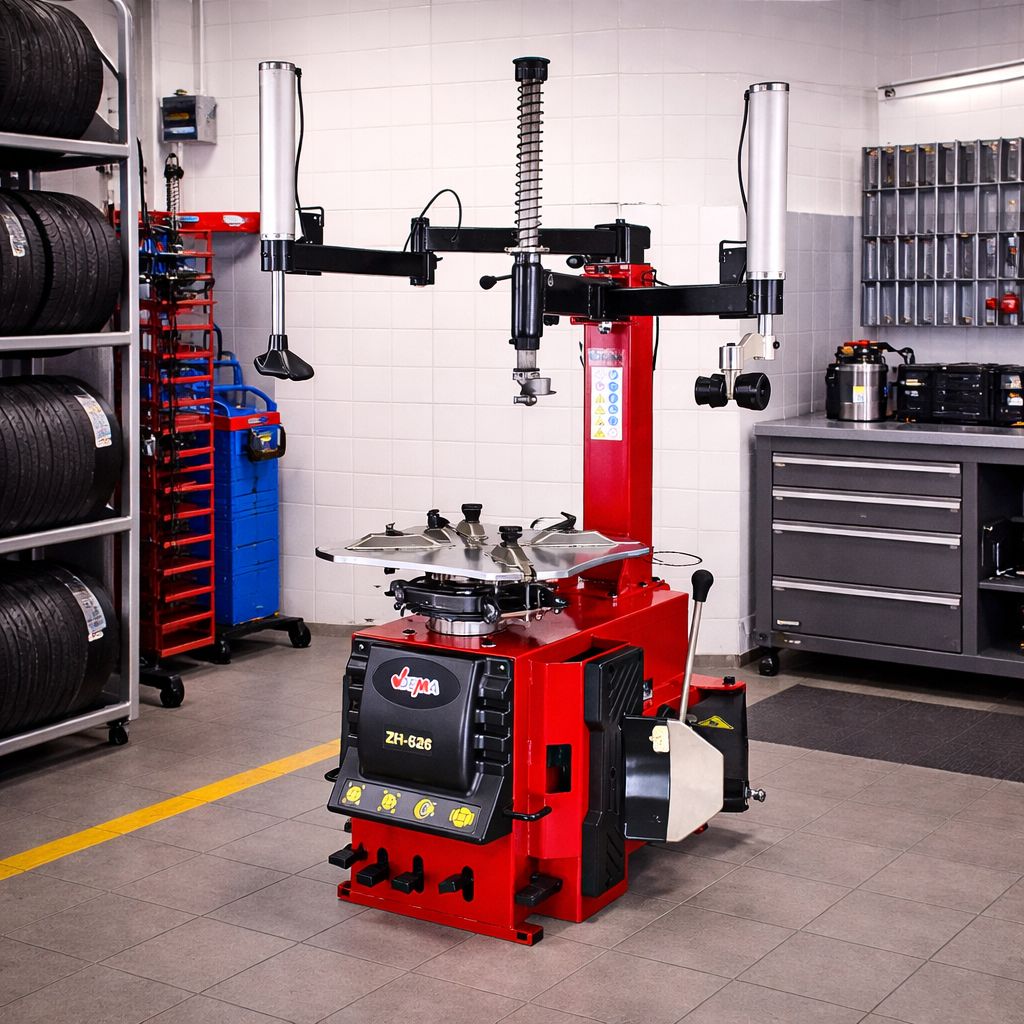 Reifenmontiermaschine Profi Gerät 24 Zoll KFZ Werkstatt Hilfsarme
