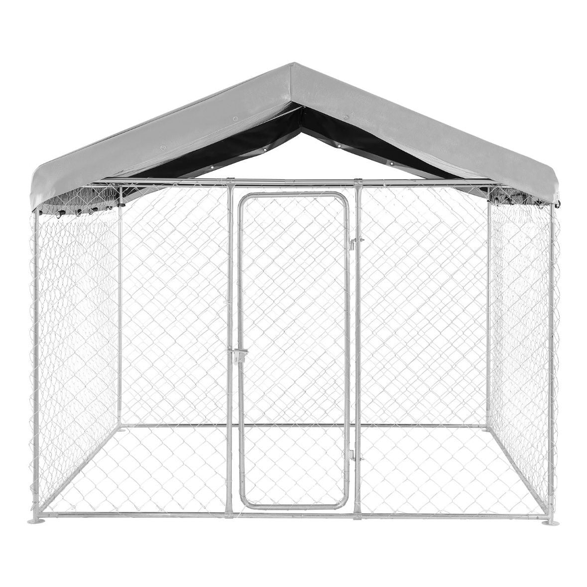 Hundezwinger 2,3x2,3x2,15m Dach Hunde Zwinger Gartenzwinger