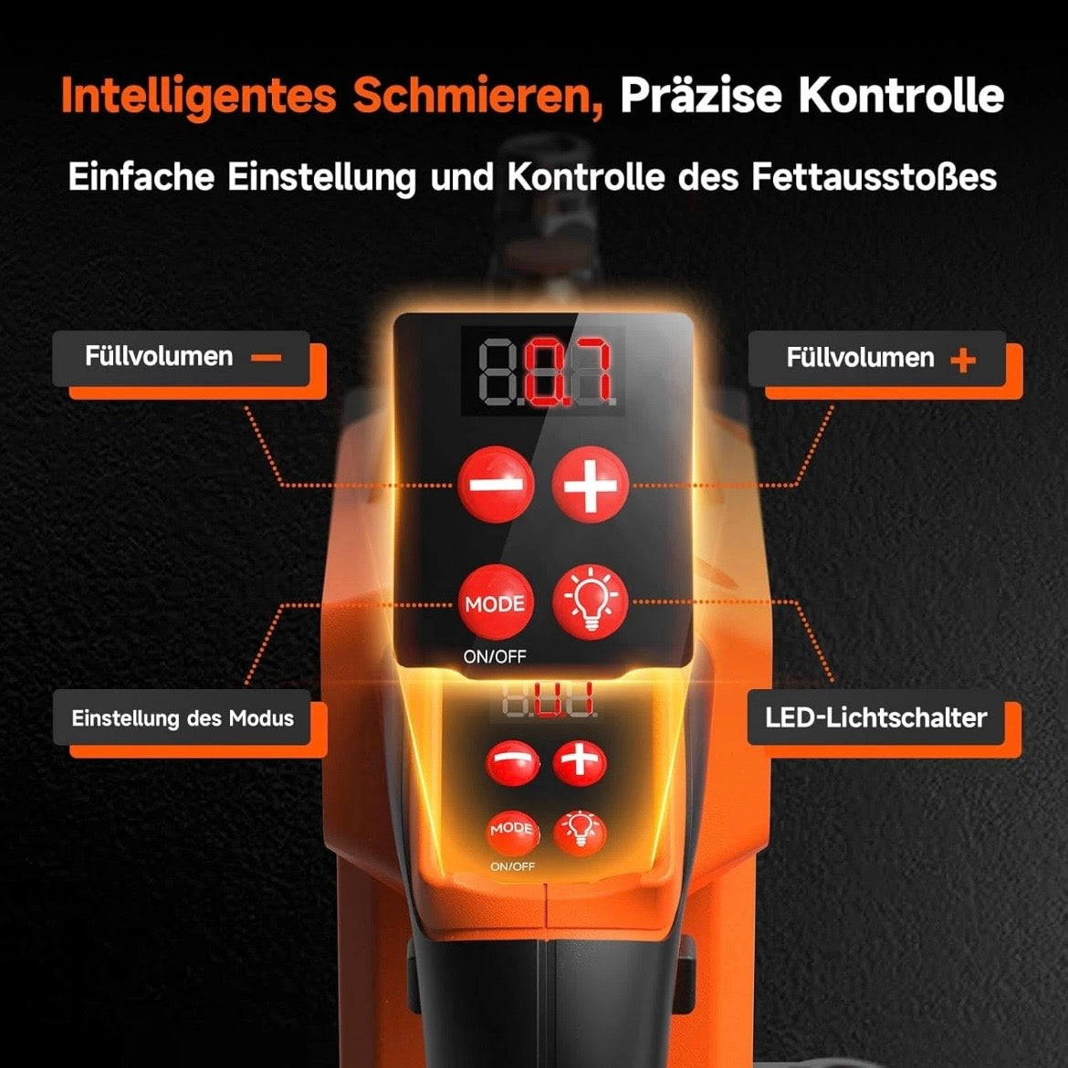 Akku Fettpresse Elektrisch Presse Werkstatt Kfz Bagger 18V