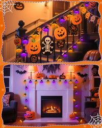 Halloween Lichterkette Kürbis Deko Außenbeleuchtung Beleuchtung