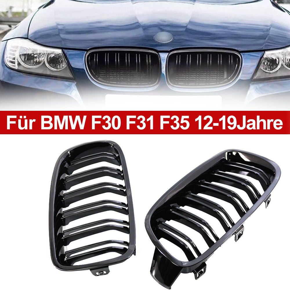Kühlergrill Doppelsteg Nieren Grill 3er F30 F31 F35 Frontgrill