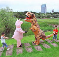 Aufblasbarer T-Rex Kostüm Partykostüm Dinosaurier Anzug