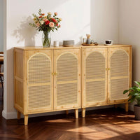 Sideboard Kommode Anrichte Schrank Wohnzimmerschrank Bambus