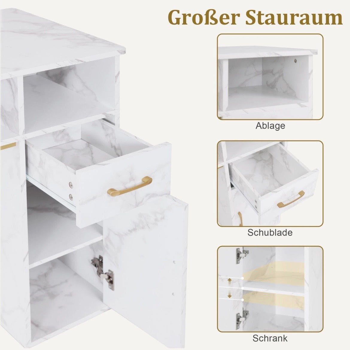 Manikürtisch Schubladen Maniküre Tisch Schrank