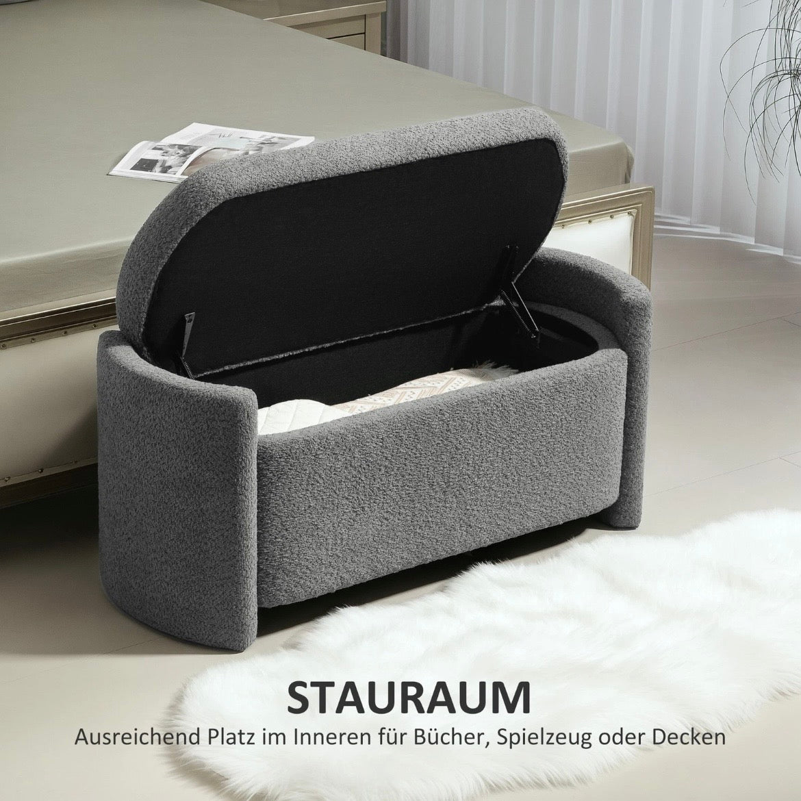Sitzbank Bettbank Polsterbank Bank Schlafzimmer Möbel
