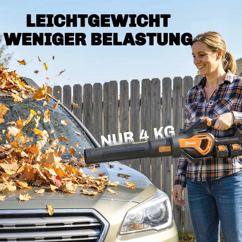 Akku-Laubsauger 20V Kabellos Laubbläser Gartenpflege