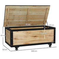 Gartenbox Holz Auflagenbox 121L Aufbewahrungsbox Balkon