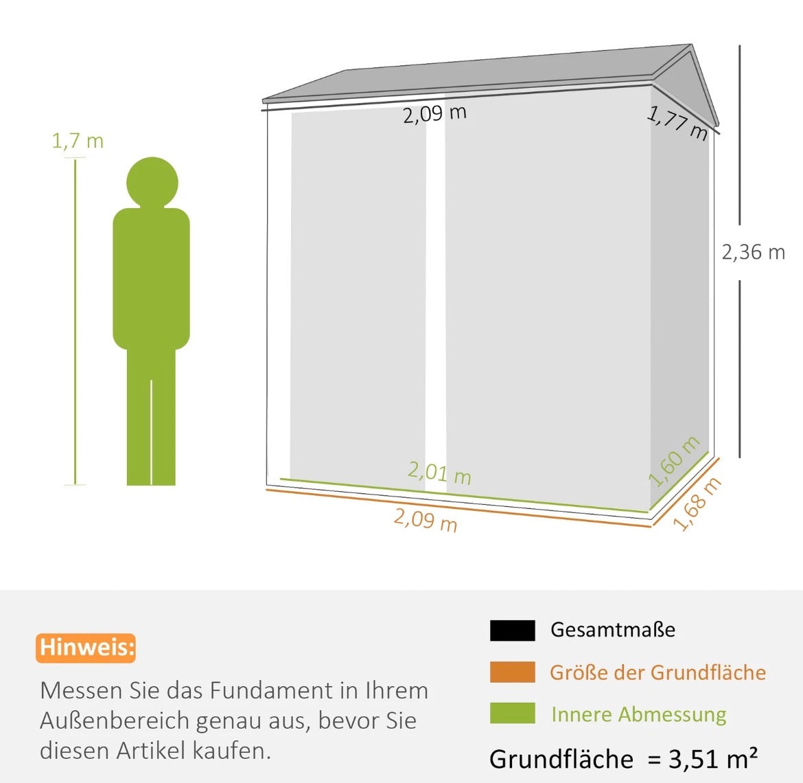 Metall Gerätehaus Geräteschuppen
Gartenhaus Gartenschuppen