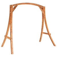 Bugholz Schaukelgestell Teak-Finish Massivholz Hollywoodschaukel 176cm