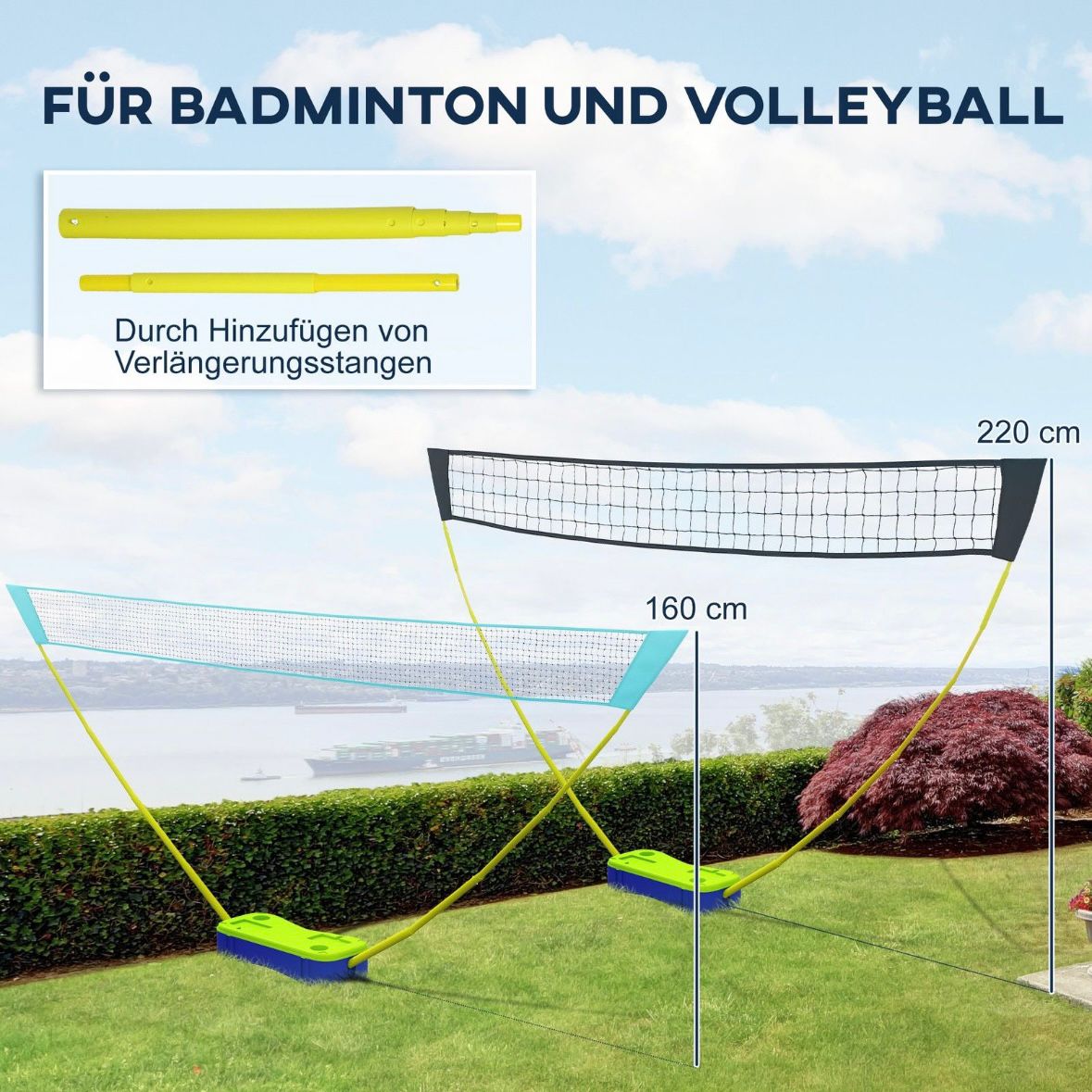 Badmintonnetz Volleyballnetz  Tragetasche