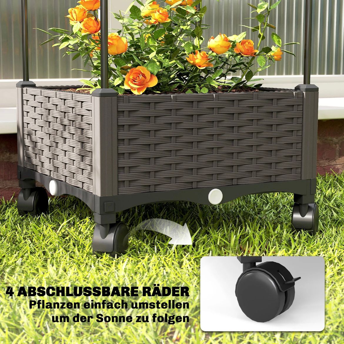 Hochbeet Blumenkasten Gartenbeet Pflanzenbeet Gartenpflege