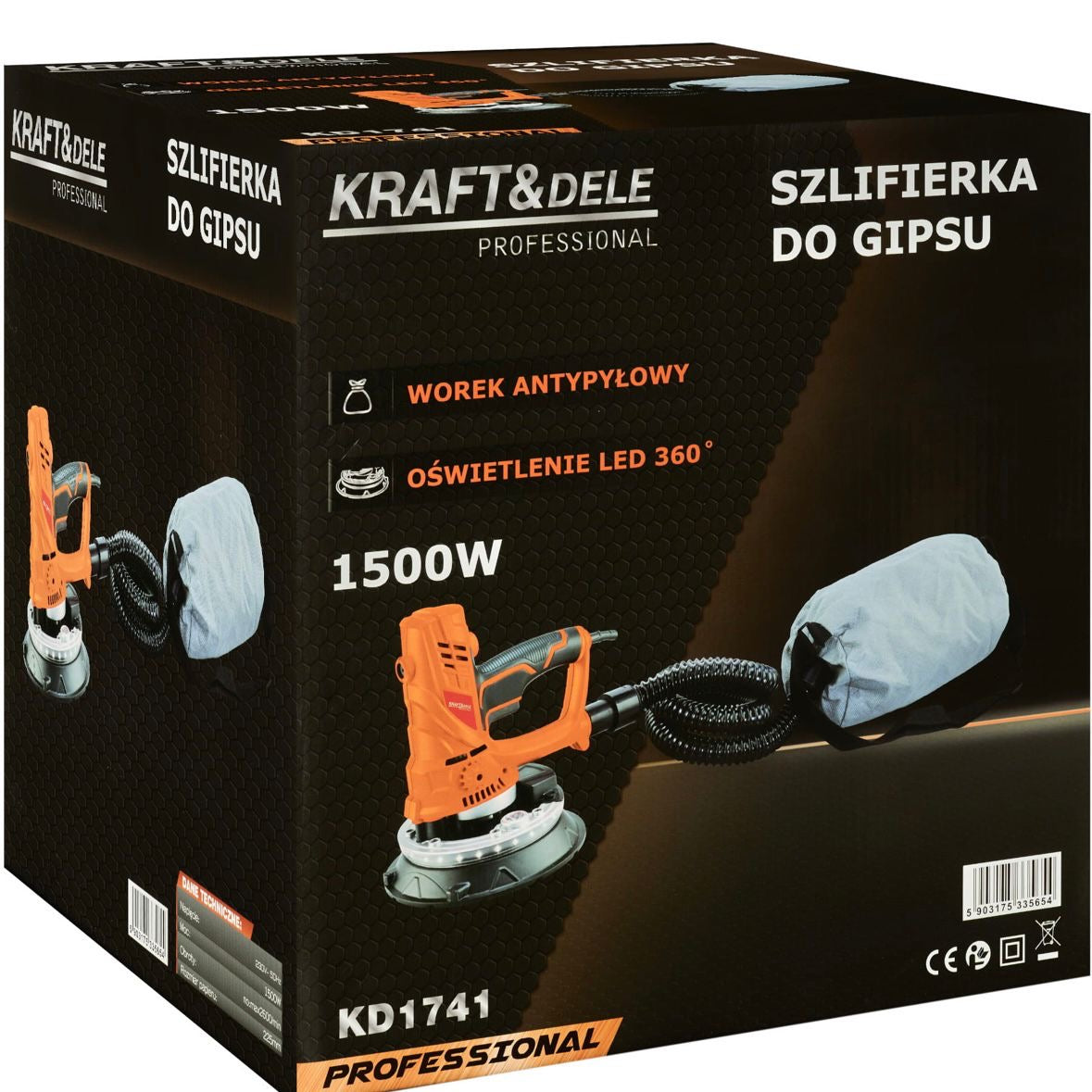 Trockenbauschleifer 1500W Bauschleifer Trockenbau Schleifmaschine
