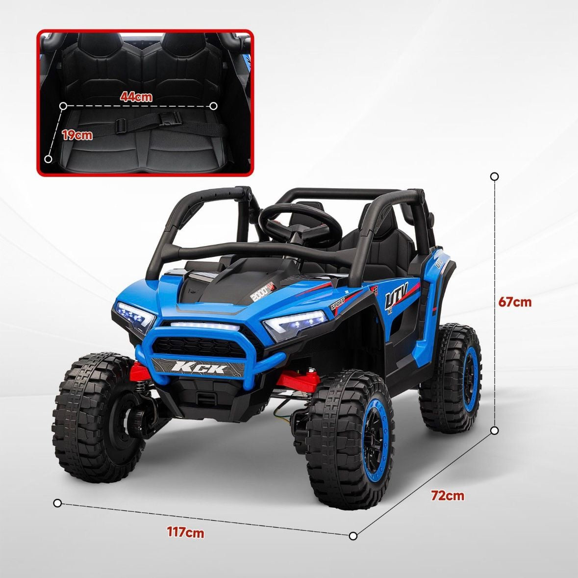 Elektro Kinderauto Geländewagen 2,4G Fernbedienung 5-7 km/h Auto