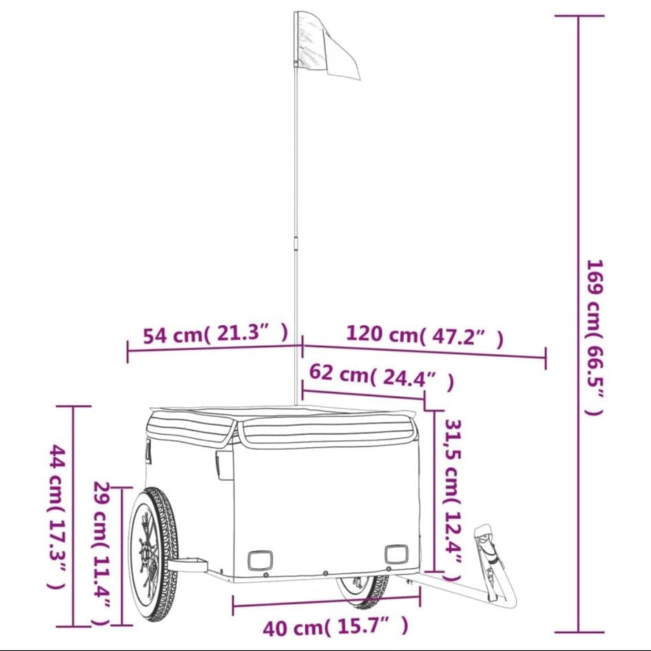 Fahrrad Transportanhänger Anhänger Lastenanhänger Cargo Bike