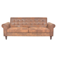 2-Sitzer Schlafsofa Sofa Kunstwildleder Bettsofa 196x82cm