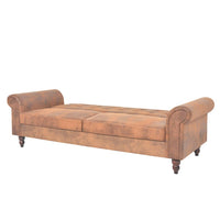 2-Sitzer Schlafsofa Sofa Kunstwildleder Bettsofa 196x82cm