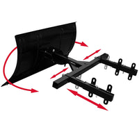 Schneeschild 80x44cm Stahl 15kg Schneefraese 5 Winkel Einstellbar