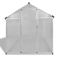 Gewächshaus mit Fundament Aluminium Polycarbonat 4,6 m² Treibhaus