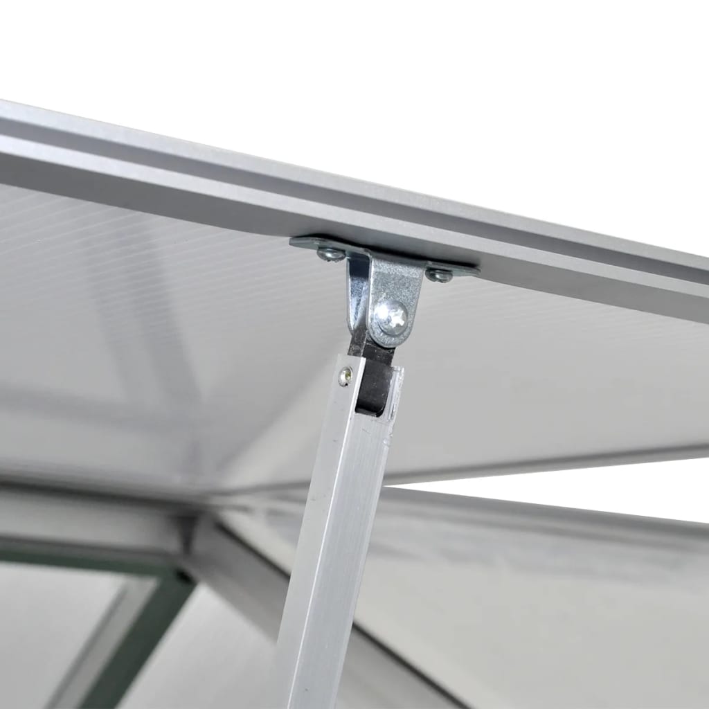 Gewächshaus mit Fundament Aluminium Polycarbonat 4,6 m² Treibhaus