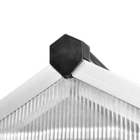 Gewächshaus mit Fundament Aluminium Polycarbonat 4,6 m² Treibhaus