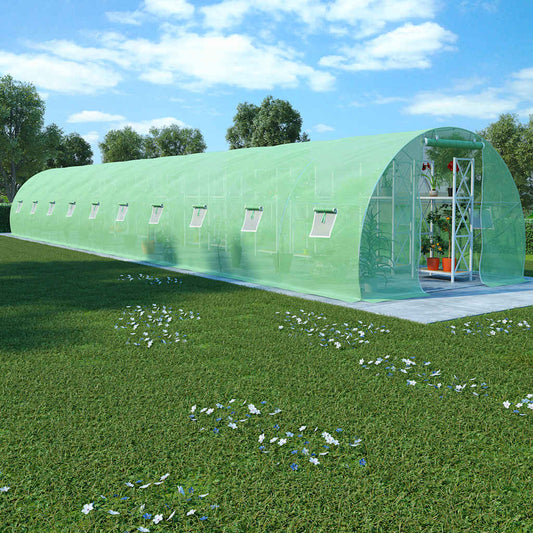 Gewächshaus 45 m² Foliengewächshaus Tomatenhaus Frühbeet Gartenhaus