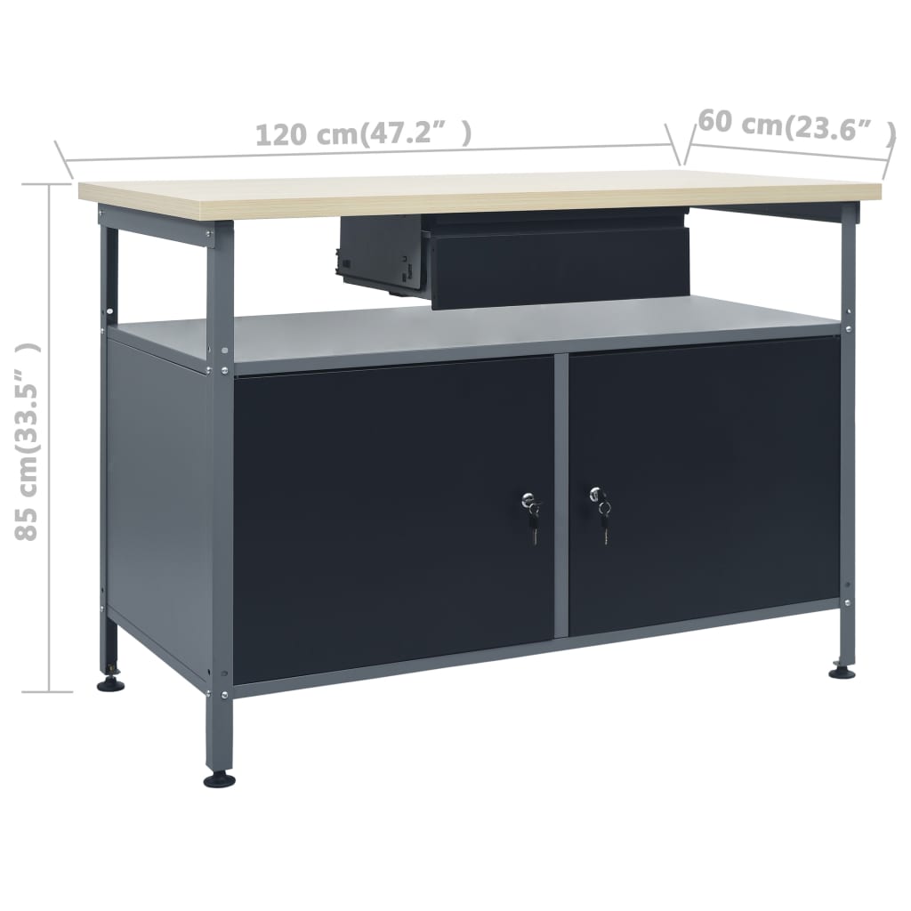 Werkbank 3 Werkzeugwaende 1 Wandschrank Werkstatt Arbeitsplatz Werkstatteinrichtung