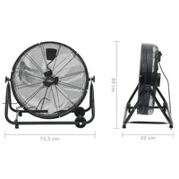 Trommelventilator 60 cm 172 W  Industriell Standventilator Hallenventilator