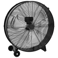 Trommelventilator Industriell 77 cm 187 W Standventilator Rollen 3 Stufen