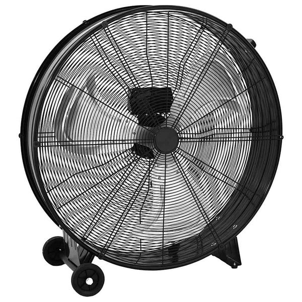Trommelventilator Industriell 77 cm 187 W Standventilator Rollen 3 Stufen