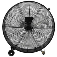 Trommelventilator Industriell 77 cm 187 W Standventilator Rollen 3 Stufen