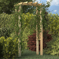 Rosenbogen 110x60x210 cm Massivholz Kiefer imprägniert Rankgitter