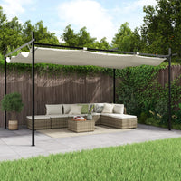 Pergola Schiebedach Pavillon 395x292x230cm Dach Gartenpavillon