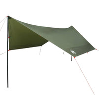 Tarp Plane 438x376x212cm Olivgrün Wasserdicht Campingplane Sonnensegel