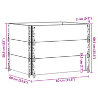 Paletten Aufsatzrahmen Palettenzubehör Stapler Palettenrahmen 3x 80x60cm