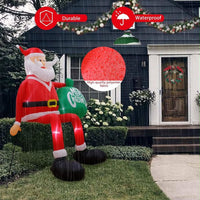 Aufblasbare Weihnachtsdeko 245cm LED Beleuchtet Outdoor Gartendeko