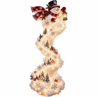 Weihnachtsdeko LED Lichterkette Schneemann Wanddeko
